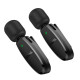 Мікрофон Петлічний HOCO L15 Dual-mic clip-on wireless digital microphone(iP/Type-C) Black mag-6942007638623139073
