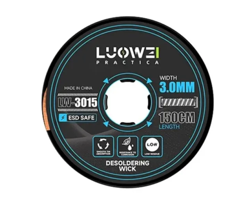 Очищувач (обплетення) припою LUOWEI LW-3015 3.0 мм x 1.5 м PLS-00-00148053