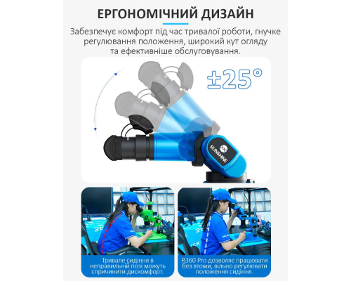 Мікроскоп тринокулярний SUNSHINE R360 Pro PLS-00-00151338