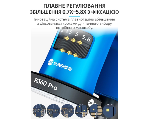 Мікроскоп тринокулярний SUNSHINE R360 Pro PLS-00-00151338