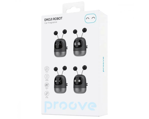 Автомобільний освіжувач повітря Proove Emoji Robot playful black PLS-00-00125048