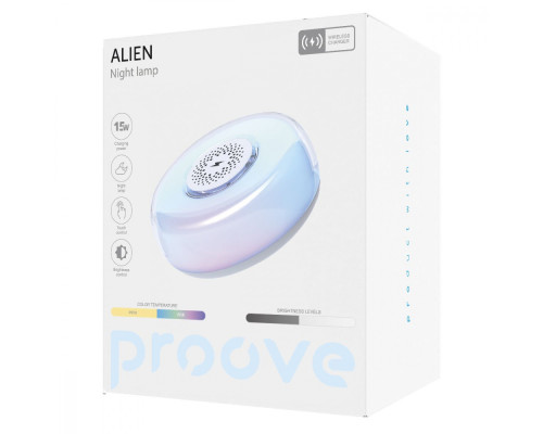 Нічник з Бездротовою Зарядкою Proove Alien white 2003000167443 6901111439564
