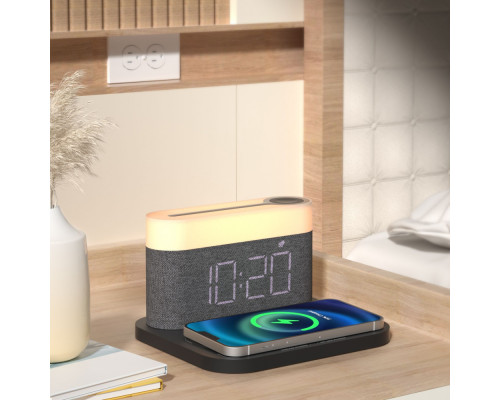 Нічник з Бездротовою Зарядкою Proove Day & Night dark gray 2003000167467 6901111481471