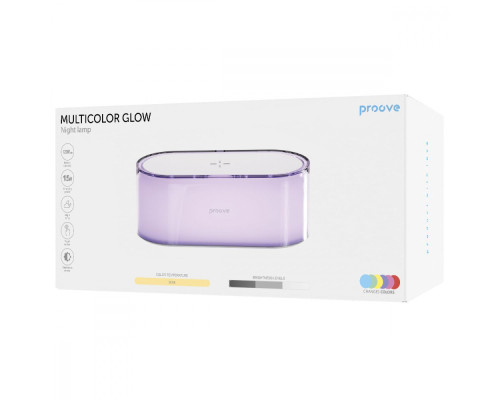 Нічник з Бездротовою Зарядкою Proove Multicolor Glow 1200mAh white 2003000166255 6901111110906