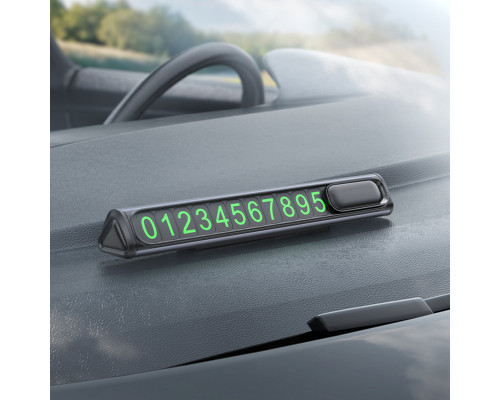 Паркувальна карта BOROFONE FC3 Ronny can hidden parking sign Black Metal Gray (6941991118760)