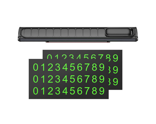 Паркувальна карта BOROFONE FC3 Ronny can hidden parking sign Black Metal Gray (6941991118760)