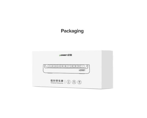 Паркувальна карта UGREEN LP178 Car Temporary Parking Card (Dual Numbers)(UGR-60326) (UGR-60326)
