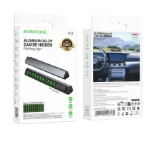 Паркувальна карта BOROFONE FC3 Ronny can hidden parking sign сірий металік mag-6941991118760152002