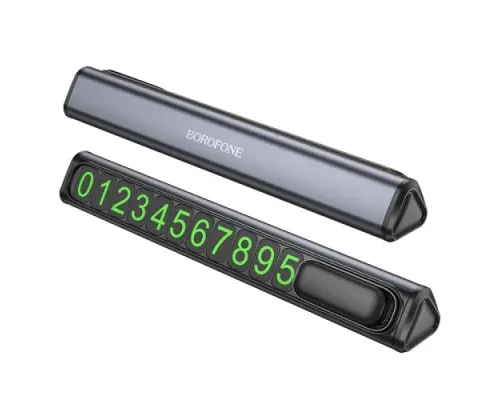 Паркувальна карта BOROFONE FC3 Ronny can hidden parking sign сірий металік mag-6941991118760152002
