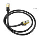 Мережевий кабель HOCO US02 Level pure copper gigabit ethernet cable(L=1M) Black (6931474761958)