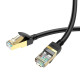 Мережевий кабель HOCO US02 Level pure copper gigabit ethernet cable(L=1M) Black (6931474761958)