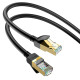 Мережевий кабель HOCO US02 Level pure copper gigabit ethernet cable(L=1M) Black (6931474761958)