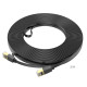 Мережевий кабель HOCO US07 General pure copper flat network cable(L=20M) Black (6931474780720)