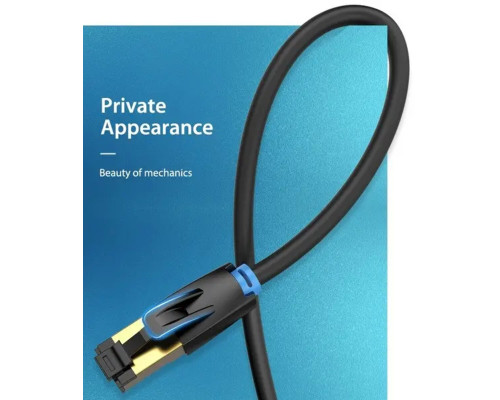 Мережевий кабель Vention Cat.8 SFTP Patch Cable 0.5M Black (IKABD) (IKABD)