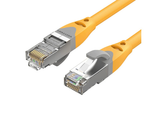 Мережевий кабель Vention Cat.6A SFTP Patch Cable 1M Yellow (IBHYF)