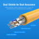 Мережевий кабель Vention Cat.6A SFTP Patch Cable 1M Yellow (IBHYF)