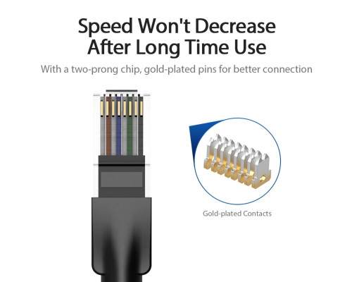 Мережевий кабель Vention Cat.6 UTP Patch Cable 10M Black (IBEBL)