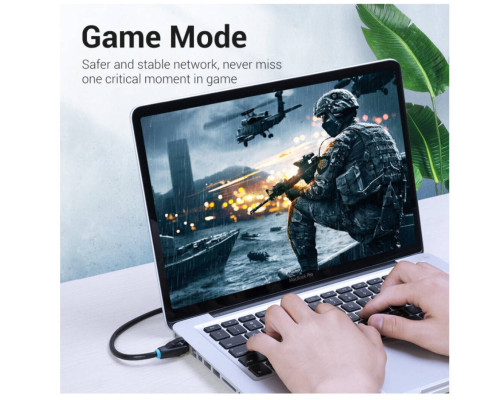 Мережевий кабель Vention Cat.6 UTP Patch Cable 10M Black (IBEBL)