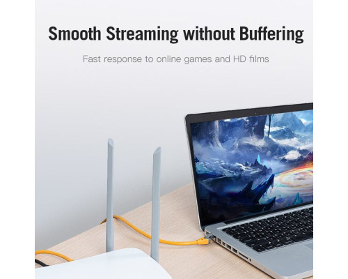 Мережевий кабель Vention Cat.6A SFTP Patch Cable 1.5M Yellow (IBHYG)