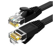Мережевий кабель UGREEN Cat 6 U/UTP Lan Flat Cable 1m (Black) (UGR-50173)