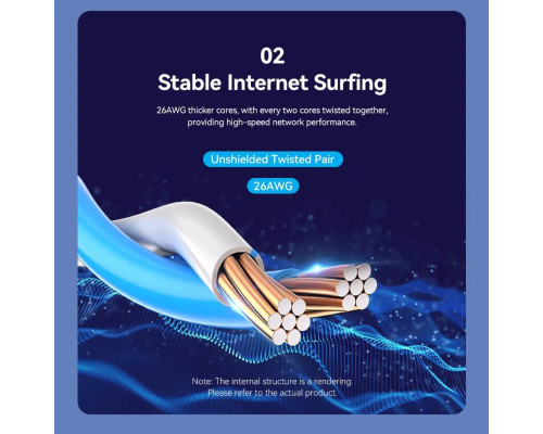 Мережевий кабель Vention Cat6 UTP Patch Cable 1.5M Black (IBRBG) (IBRBG)