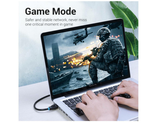 Мережевий кабель Vention Cat.6 UTP Patch Cable 1.5M Black (IBEBG) (IBEBG)