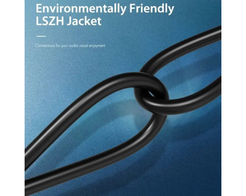 Мережевий кабель Vention Cat.8 SFTP Patch Cable 3M Black (IKABI) (IKABI)