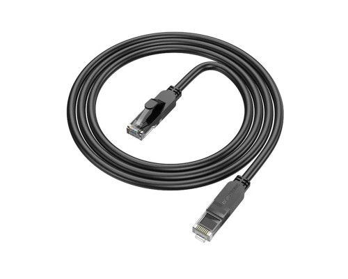 Мережевий кабель BOROFONE BUS01 Category 6 Gigabit network cable(L=1M) Black (6941991103933)