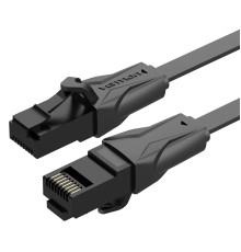 Мережевий кабель Vention Flat Cat.6 UTP Patch Cable 0.75M Black (IBABE)