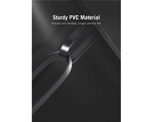 Мережевий кабель Vention Flat Cat.6 UTP Patch Cable 1.5M Black (IBABG)