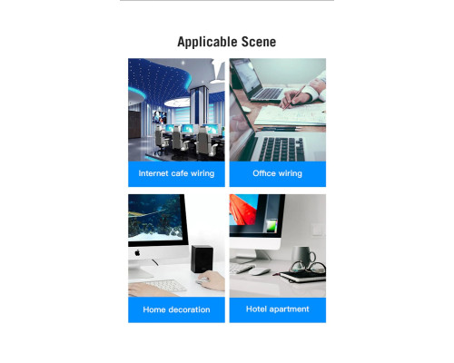 Мережевий кабель Vention Flat Cat.6 UTP Patch Cable 1.5M Black (IBABG)