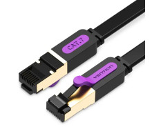 Мережевий кабель Vention Flat Cat.7 Patch Cable 1.5M Black (ICABG)