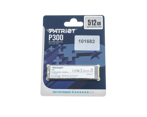 Жорсткий диск M.2 2280 SSD 512Gb Patriot P300 Series, P300P512GM28 NBB-101682