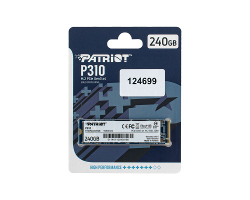 Жосткий диск M.2 2280 SSD 240Gb Patriot P310 Series (P310P240GM28) NBB-124699