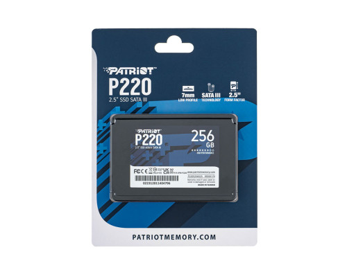 Жорсткий диск 2.5" SSD 256Gb Patriot P220 Series (P220S256G25) NBB-140033