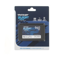 Жорсткий диск 2.5 SSD 960Gb Patriot Burst Elite Series, PBE960GS25SSDR, 3D QLC, SATA-III 6Gb/s, зап/чит. - 320/450мб/с NBB-115696