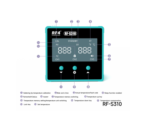 Паяльная станція RF4 RF-S310 T12 PLS-00-00154459