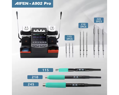 Паяльна станція прецизійна Aifen A902 Pro (3 паяльника 115T, 210T, 245T) PLS-00-00141663