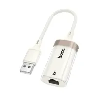 Перехідник HOCO UA41 Crystal USB ethernet adapter (100 mbps) apricot mag-6942007658492144375