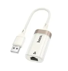 Перехідник HOCO UA41 Crystal USB ethernet adapter (100 mbps) apricot mag-6942007658492144375