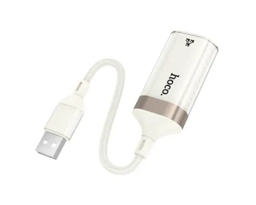 Перехідник HOCO UA41 Crystal USB ethernet adapter (100 mbps) apricot mag-6942007658492144375