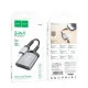 Картрідер HOCO UA25 2-in-1 card reader iP Metal gray mag-6942007608855146153