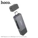 Картрідер HOCO HB45 Spirit 2-in-1 USB/Type-C 2.0 card reader gray mag-6942007620512144017