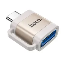 Перехідник HOCO UA31C Type-C male to USB female OTG adapter Gray mag-6942007628136145275