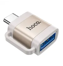 Перехідник HOCO UA31C Type-C male to USB female OTG adapter Gray mag-6942007628136145275