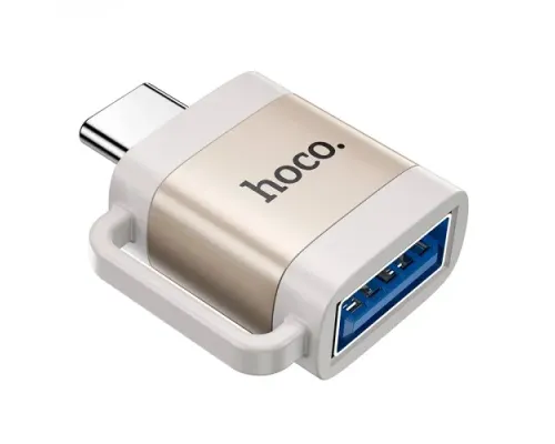 Перехідник HOCO UA31C Type-C male to USB female OTG adapter Gray mag-6942007628136145275