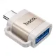 Перехідник HOCO UA31C Type-C male to USB female OTG adapter Gray mag-6942007628136145275