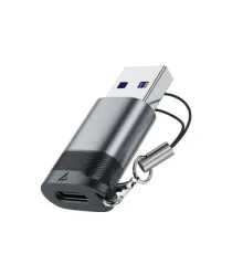 Перехідник ACEFAST J8 Type-C to USB adaptor Metal grey mag-6974316284697153317