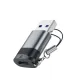 Перехідник ACEFAST J8 Type-C to USB adaptor Metal grey mag-6974316284697153317