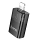 Перехідник HOCO UA36 iP male to USB female OTG transparent adapter mag-6942007647151152315